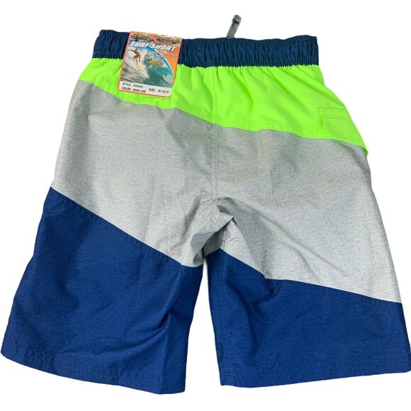 ZeroXposur Youth Swim Trunk Surf Shorts Size M - 10 / 12 Neon Lime R50450 NEW - Picture 2 of 11